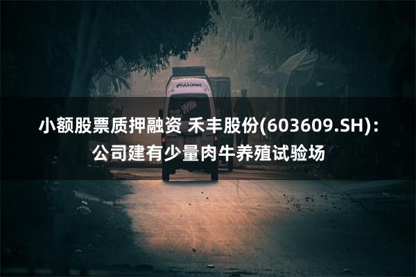 小额股票质押融资 禾丰股份(603609.SH)：公司建有少量肉牛养殖试验场